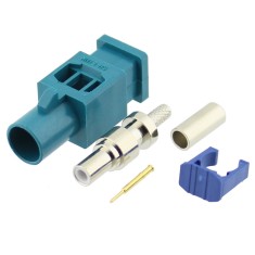 Conector fakra tip Z, tata, sertizare pe cablu RG174 - 650095 foto