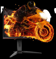 Monitor 24 aoc c24g1 curved 1500r gaming fhd 1920*1080 144 foto