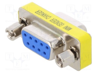 Adaptor D-Sub 9pin mamă, ambele părţi - CONNFLY foto