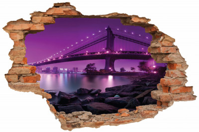 Sticker cu efect 3D - Purple bridge foto