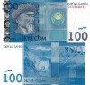 KYRGYZSTAN 100 som 2016 UNC!!!