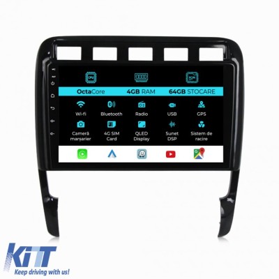 Navigatie Dedicata Porsche Cayenne (2002-2010), 9Inch, 4Gb Ram, 64Gb Stocare, Carplay Performance AutoTuning foto