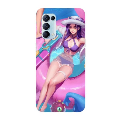 Husa compatibila cu Oppo A72, Viceversa, model Caitlyn PoolParty, Silicon, TPU foto