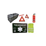 Kit siguranta auto complet omologat RAR, cu trusa, stingator si 2 triunghiuri