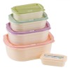 Set Recipiente Alimentare, Multicolor, Capacitate 230ml / 550ml / 1.2L / 2.2L / 3.5L, 5 Bucăți, Oem