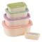 Set Recipiente Alimentare, Multicolor, Capacitate 230ml / 550ml / 1.2L / 2.2L / 3.5L, 5 Bucăți