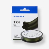 Fir Textil Pescuit cu năluci 4 fire TX4 Kaki, Caperlan