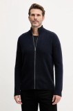 United Colors of Benetton cardigan din l&acirc;nă culoarea bleumarin, 1006U501C