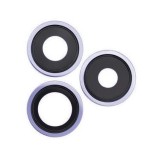 Geam Camera Spate cu Rama Albastra iPhone 13 Pro / 13 Pro Max