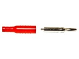 Mufă Banană 4mm 15A Roșie Nichelată