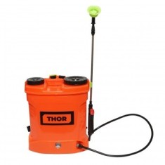 Pompa de stropit, vermorel electric cu rezervor 12L, baterie 12V, 4 duze interschimbabile THOR