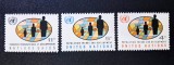 Serie Completă Organizatia Natiunilor Unite ONU New York 1965 Tendințe Demografice și Dezvoltare Populație 3 Timbre Neștampilate - A0023