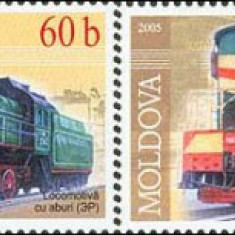 MOLDOVA 2005, Locomotive, serie neuzata, MNH