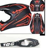 Cumpara ieftin Casca Moto Atv Cross Enduro Downhill + Ochelari 100% ,marimi disponibile S,M si L