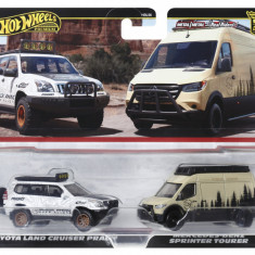 HOT WHEELS PREMIUM SET 2 MASINUTE METALICE TOYOTA LAND CRUISER PRADO SI