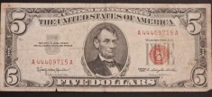 America 5 Dolari 1963 seria A44409715A
