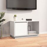 Comoda TV, alb, 74x35x44 cm, lemn masiv de pin GartenMobel Dekor, vidaXL