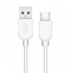 Cablu de date XO-NB41, Fast Charging, USB la MicroUSB, 2,4A, 1m Alb, Blister