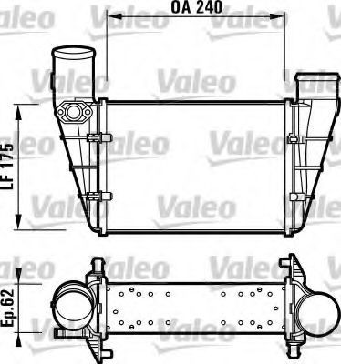 Radiator intercooler VW PASSAT Variant (3B5) (1997 - 2001) VALEO 817625