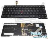 Tastatura Lenovo SN8330BL iluminata layout UK fara rama enter mare, Thinkpad X1 Carbon Gen 2 2014 iluminata