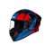 Casca moto integrala SMK STELLAR FARO, culoare gri+albastru+rosu marimea 2XL,