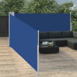 VidaXL Copertină laterală retractabilă, albastru, 100 x 1000 cm