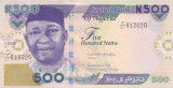 Bancnota Nigeria 500 Naira 2019 - P30 UNC
