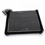 Evaporator aer conditionat Toyota Hilux, 2005-2015 motor 2.5 D-4D, 3.0 D-4D, diesel; 2.7, 4.0 V6, benzina, full aluminiu brazat, 255x235x58 mm, iesir