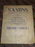 S&#039;A STINS cantec pentru o voce de sopran sau tenor ~ Partitura ~