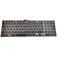Tastatura Laptop, Toshiba, V000230310, rama argintie