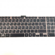 Tastatura Laptop, Toshiba, MP-11B53US-930W, rama argintie