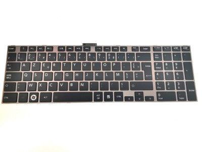 Tastatura Laptop, Toshiba, Satellite S855D, rama argintie foto