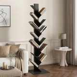 Biblioteca tip copac din otel negru 150x39x39 cm Eksj&ouml;