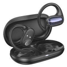 Casti Bluetooth Hoco EA4 Open-Ear, Capacitate 500mAh, Autonomie 6 Ore, Design ergonomic, Negru foto
