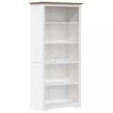 Cumpara ieftin Biblioteca BODO, maro, 82x40x173 cm, lemn masiv pin, 5 rafturi