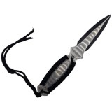 Cutit ninja de aruncat in copaci,18 cm, negru