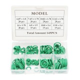 Trusa O-ring verde pentru sistem de aer conditionat, 145 piese