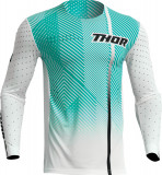 Tricou motocross/enduro Thor Prime Tech, culoare alb/turcoaz, marime XL Cod Produs: MX_NEW 29107035PE
