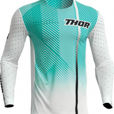 Tricou motocross/enduro Thor Prime Tech, culoare alb/turcoaz, marime 2XL Cod Produs: MX_NEW 29107036PE