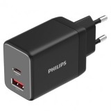 Alimentator retea usb-a + usb c pd 45w philips