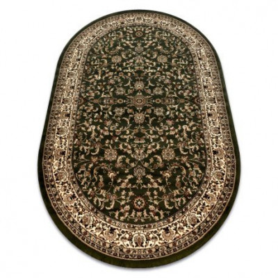 Covor Royal Adr oval model 1745 verde, 100x180 cm foto
