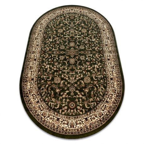 Covor Royal Adr oval model 1745 verde, 100x180 cm