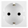 Priza Schuko Gewiss System GW20265, 16A, 2M, Standard German, Alb