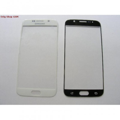 Carcasa (Sticla) Geam Samsung G920 Galaxy S6 Alb Orig China foto