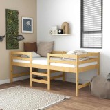 Cumpara ieftin Cadru de pat fără saltea, 90x200 cm, lemn masiv pin