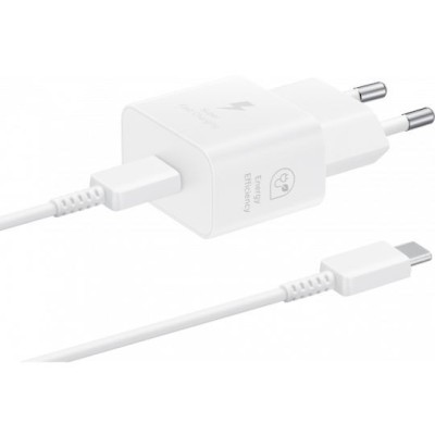 &amp;Icirc;ncărcător Rețea Super Fast Charging Samsung, Cu Cablu, USB-C, 25W, Alb, Blister EP-T2510XWEGEU foto