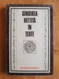 GANDIREA HITITA IN TEXTE