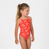 Costum &icirc;ntreg &icirc;not Roșu Imprimeu scoici Bebe/Fete, Nabaiji