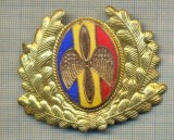 Y 1851 INSIGNA-MILITARA-EMBLEMA COIFURA- AVIATIE -PENTRU COLECTIONARI