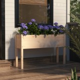 Cumpara ieftin Jardinieră de grădină, 110x31x70 cm, lemn masiv de pin